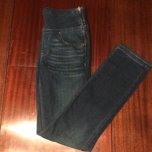 Spandex straight Cut Side Zip Jeans